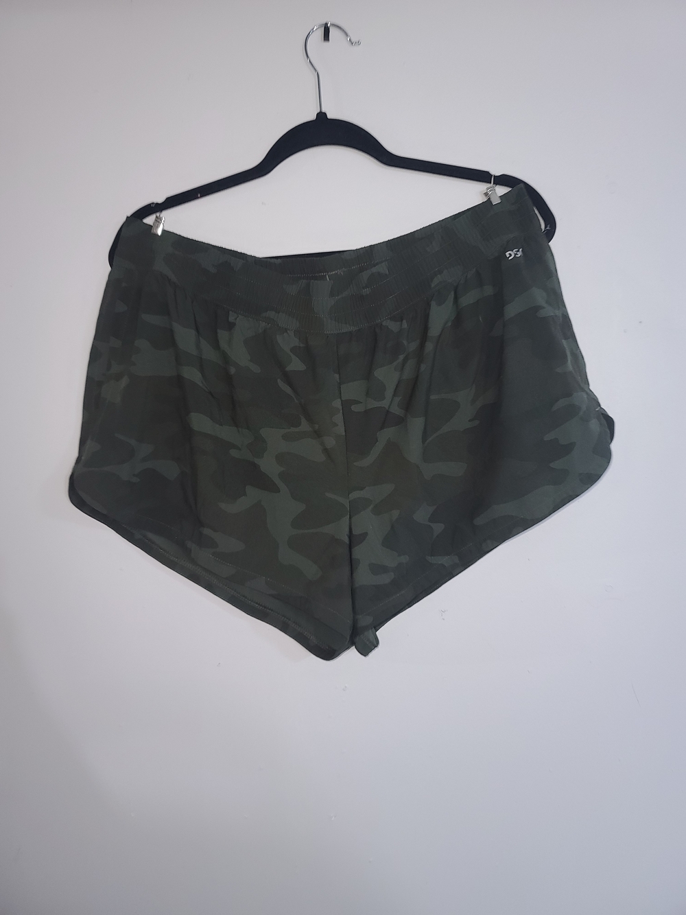 DSG Women's Camo Athletic Shorts - Dark Green